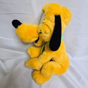 Disney Pluto Plush, Green Collar, 11"